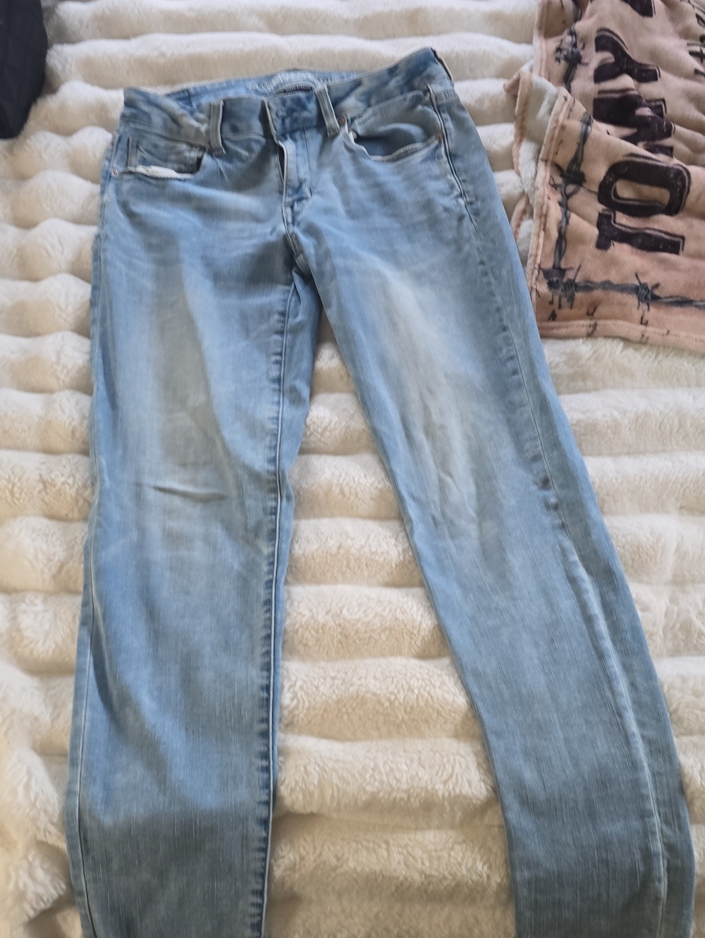 American Eagle Outfitters Light Blue Straight Jeans